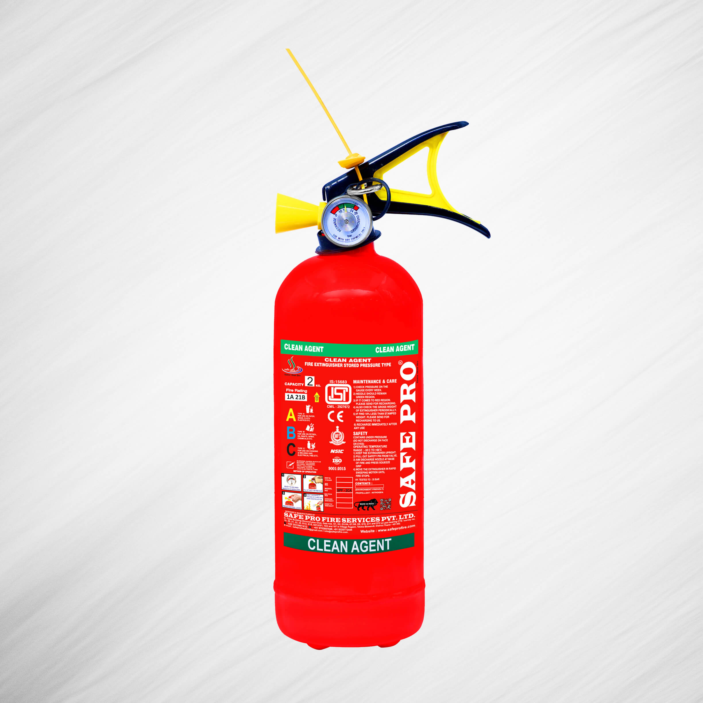 SB Industriac Needs - Service - CLEAN AGENT FIRE EXTINGUISHERS
